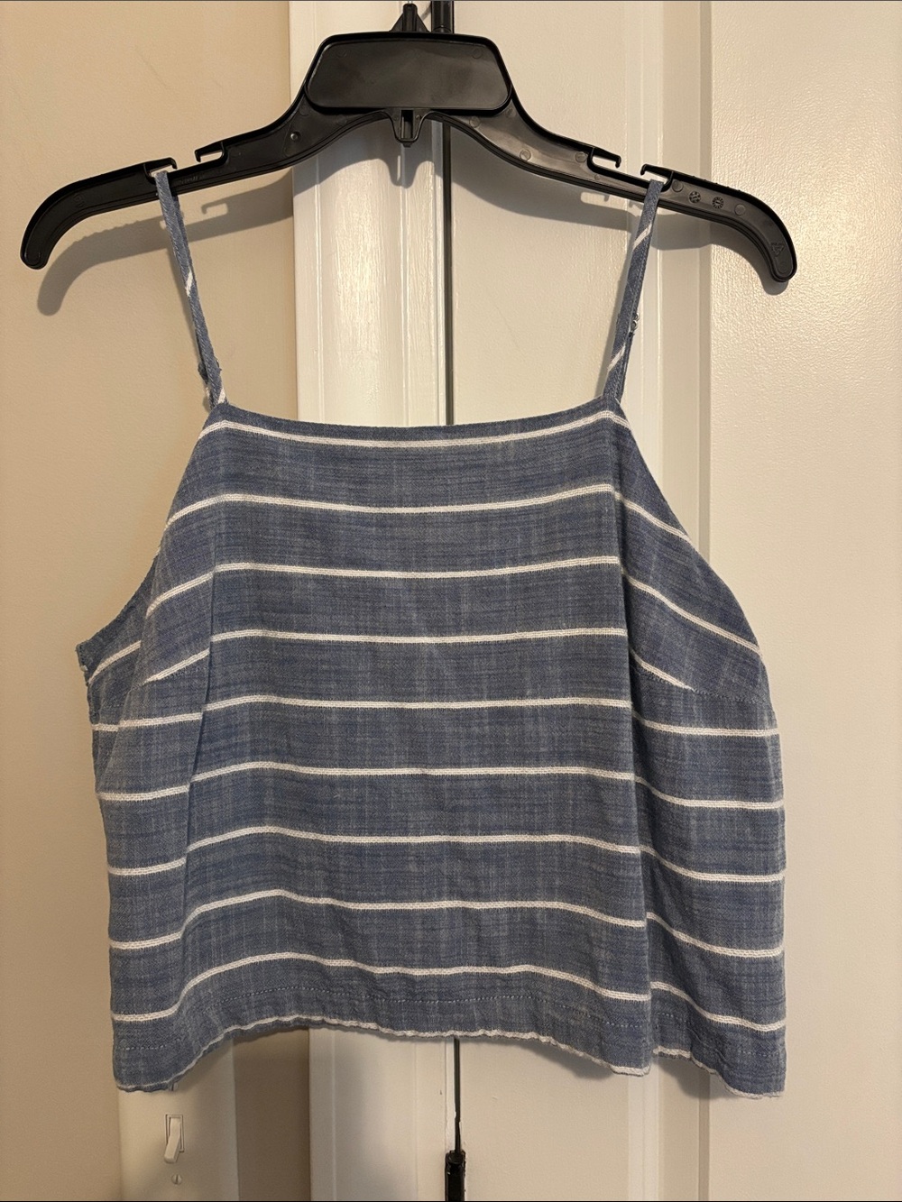Universal Thread Blue and White Striped Spaghetti Strap Top